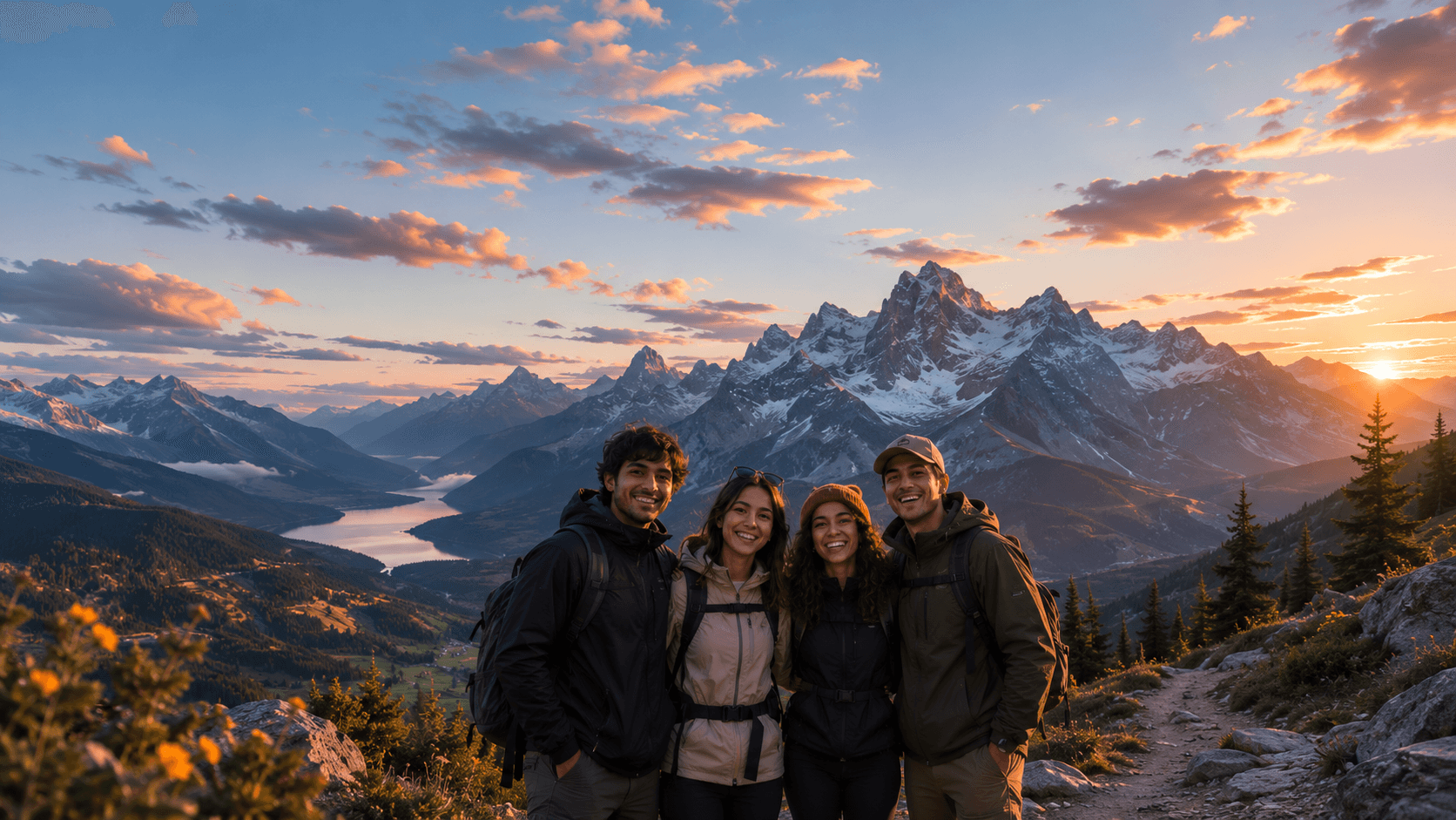 Zapin AI scanning a group trip photo to identify and organize memories